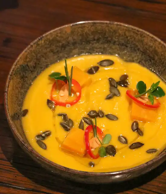 Recette Sustainable - Soupe de butternut au miel et gingembre