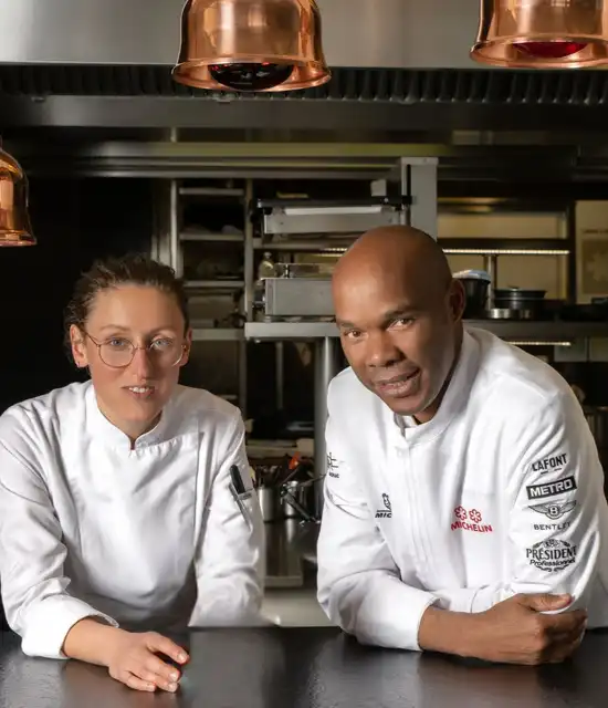 Chef Marcel Ravin et Cheffe Floriane Grand