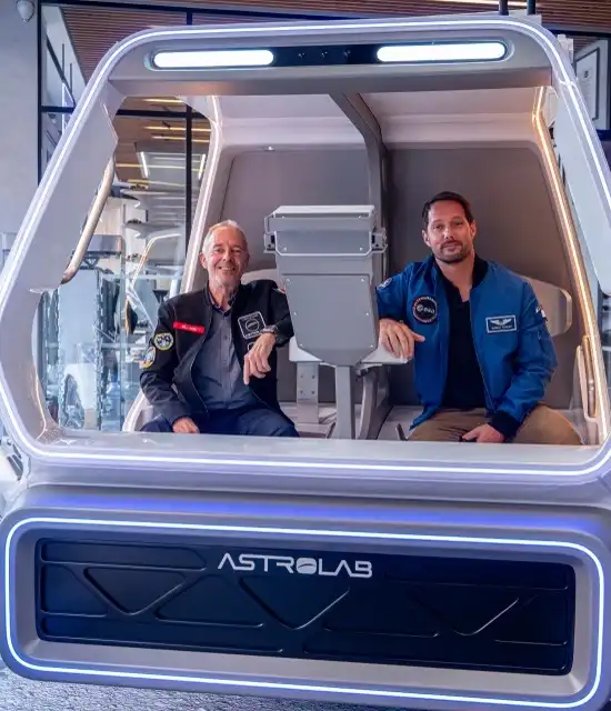 Astronaute Thomas Pesquet avec Jean-François Clervoy - Venturi Space Monte-Carlo