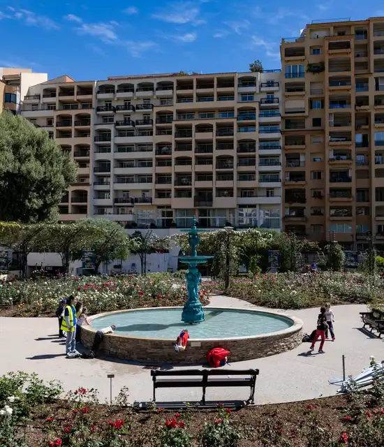 Roses à la roseraie Princesse Grace de Monaco