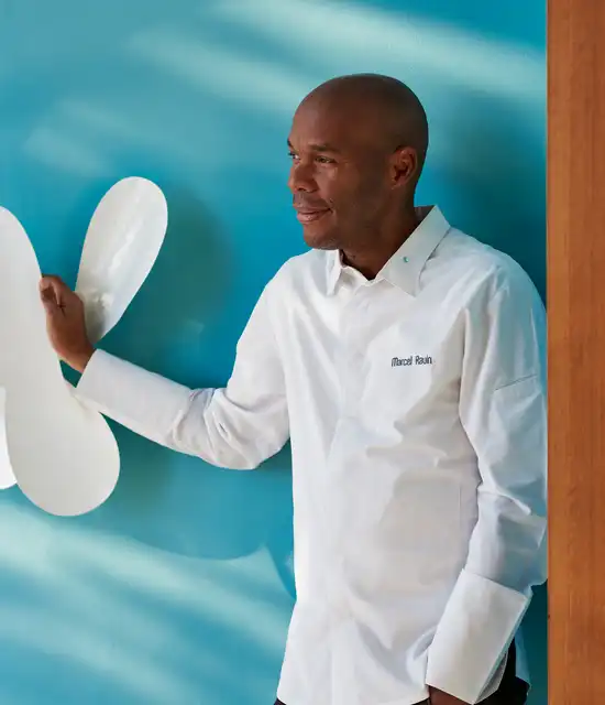 Chef étoilés Marcel Ravin au restaurant Elsa