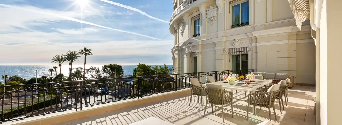 Hôtel de Paris - Diamond Suite -  vue mer avec terrasse