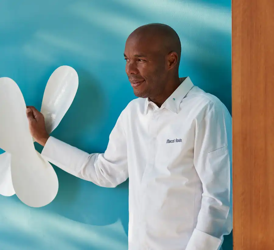 Chef étoilés Marcel Ravin au restaurant Elsa