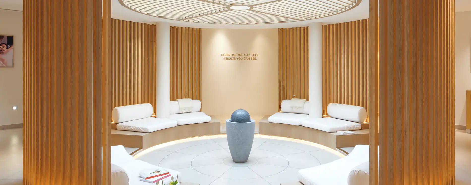 Puits de lumière du SPA Clarins & myBlend 