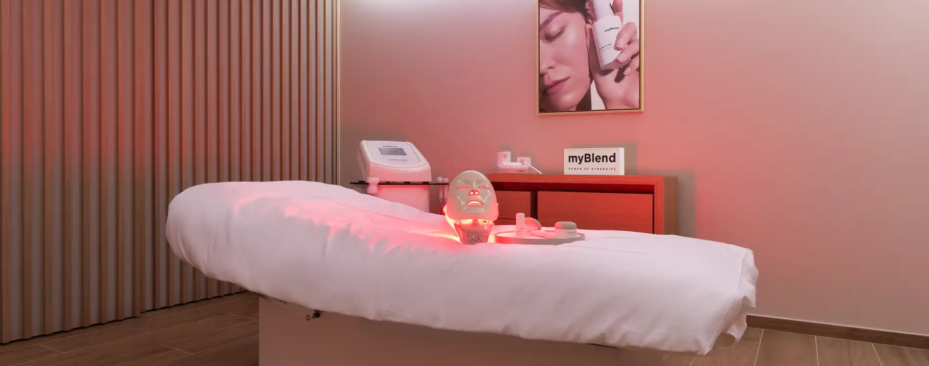 Cabine myBlend du SPA Clarins & myBlend