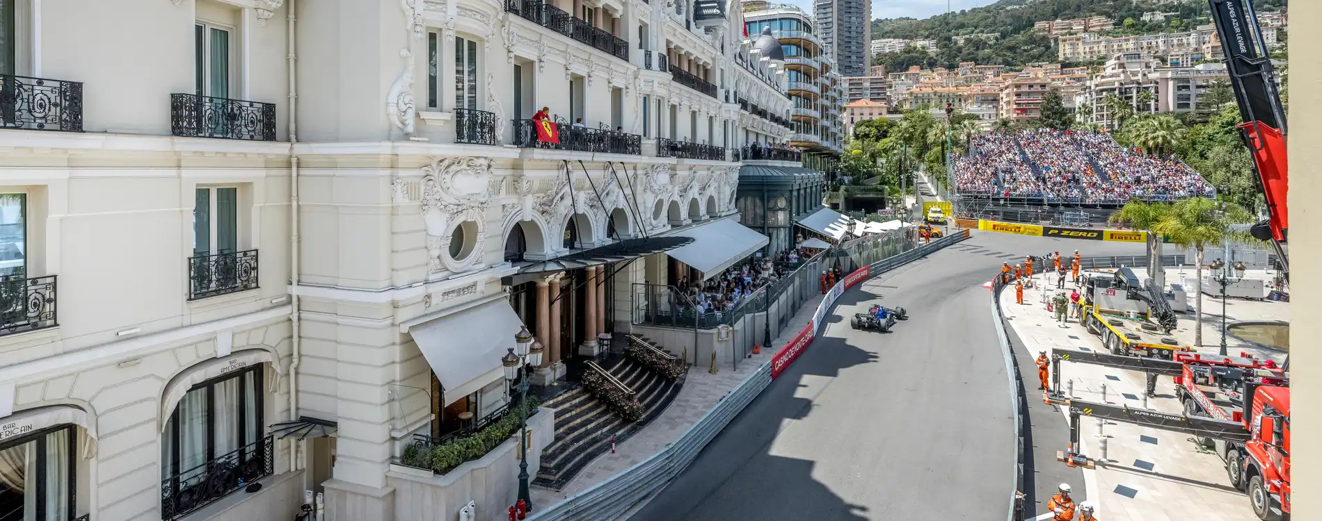 Enjoy the Monaco Grand Prix from the restaurants at the Hôtel de