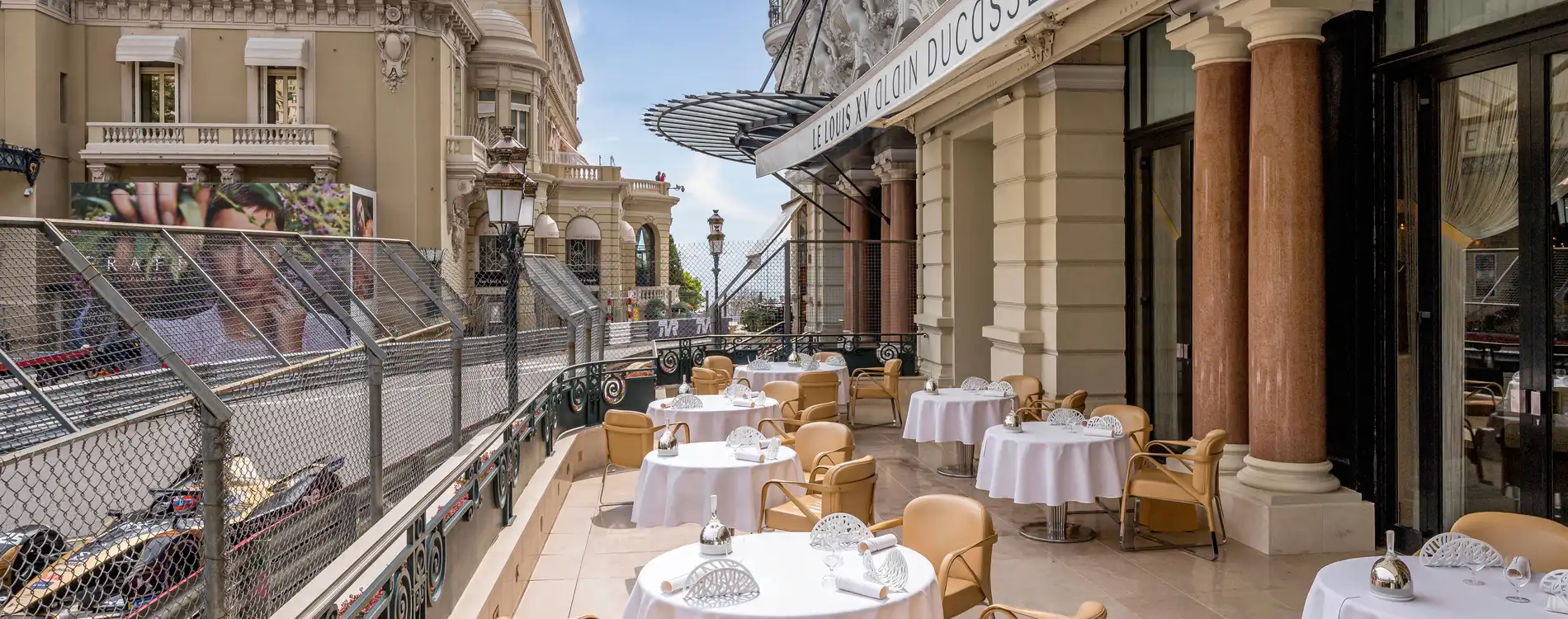 Enjoy the Monaco Grand Prix from the restaurants at the Hôtel de