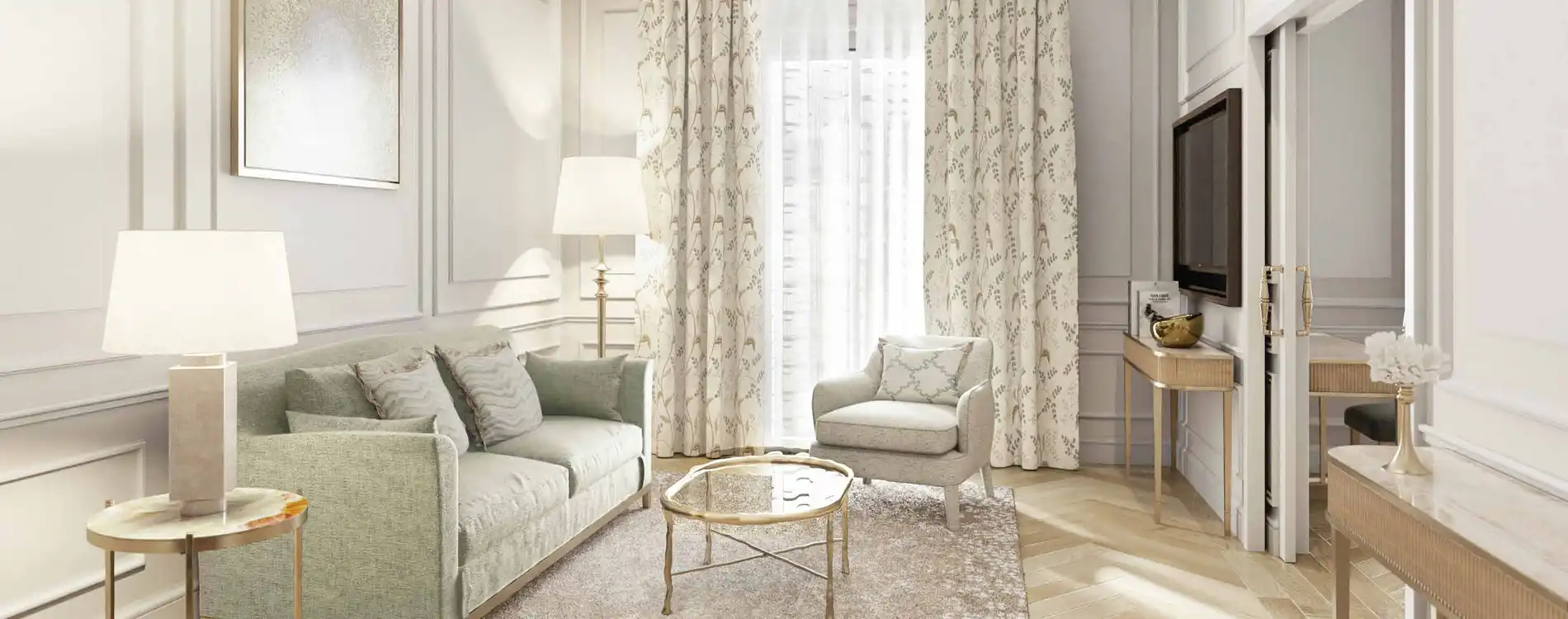Suite Prestige - vue ville ou cour - Hôtel Hermitage