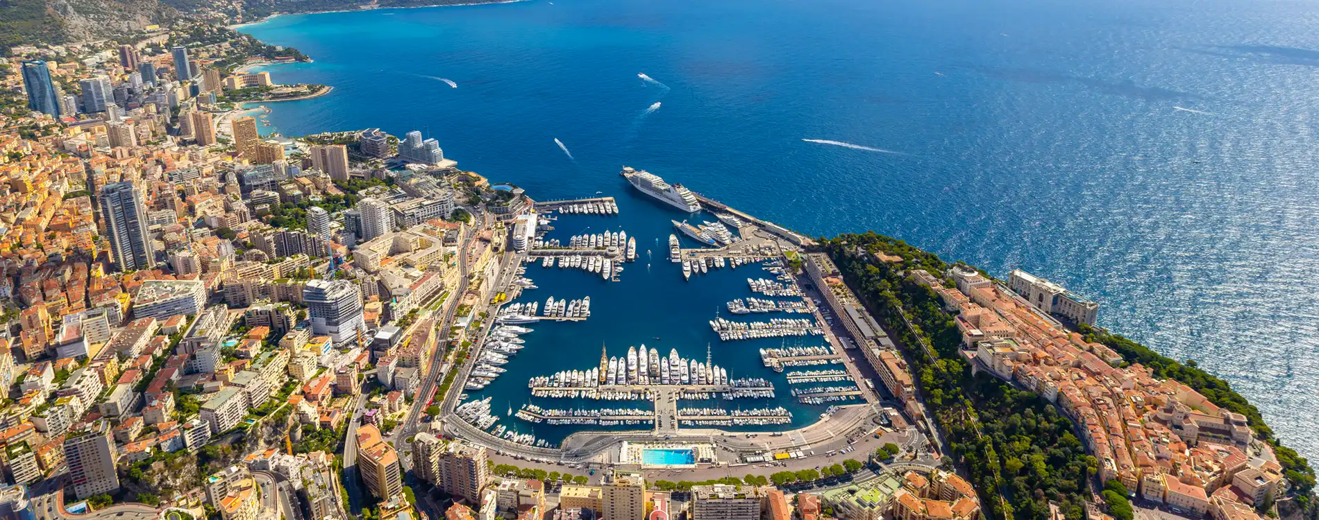 Monaco sur la côte méditerranéenne