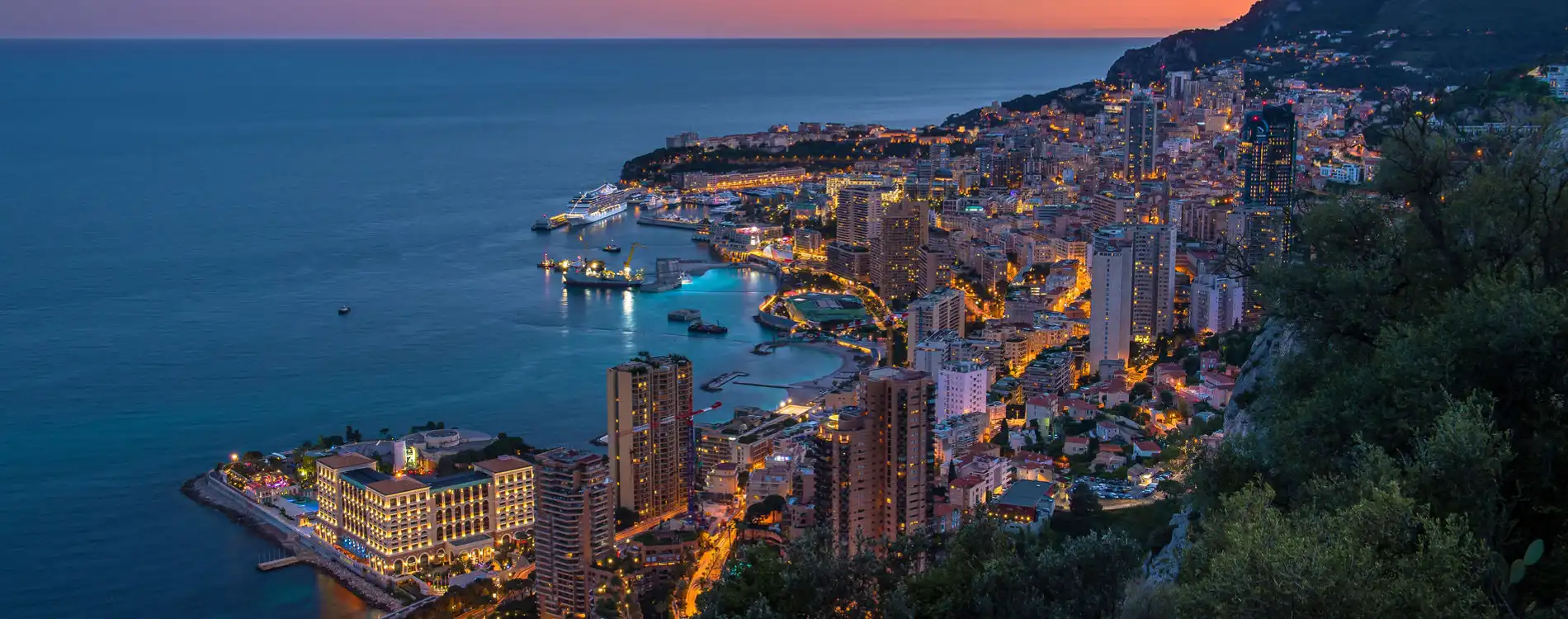 Monaco vue panoramique 