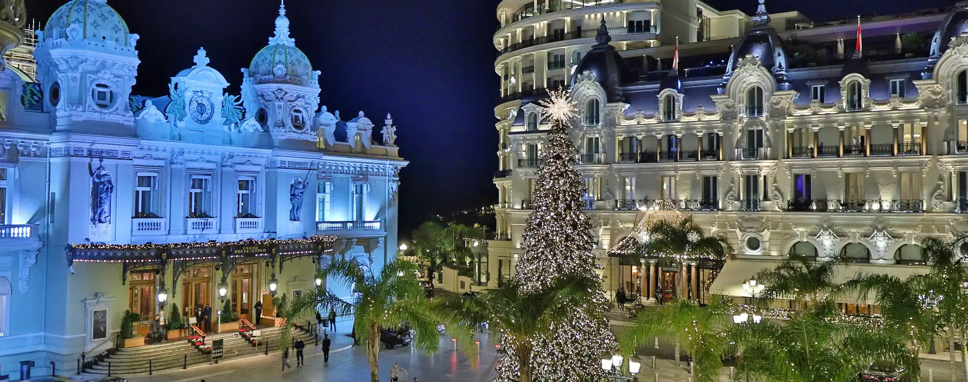 Place du Casino Monaco Décorations Fêtes de fin d'année