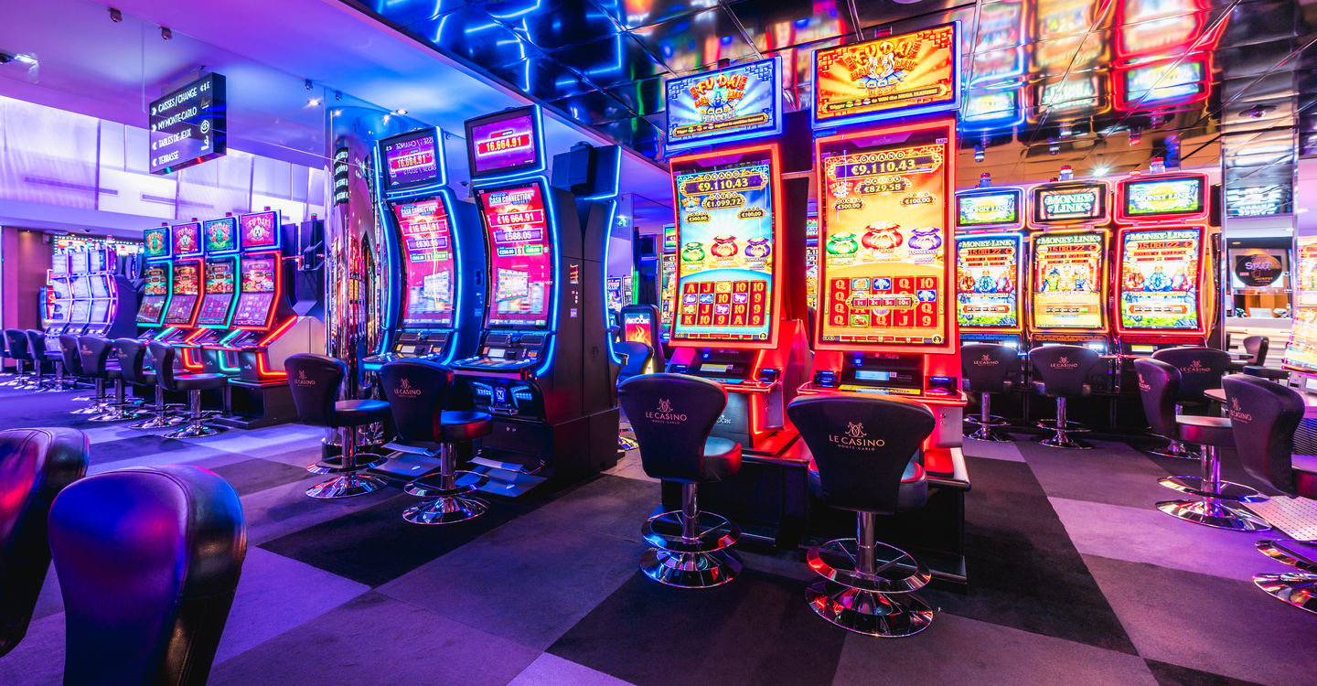 Interior view, slot machines in the Paris Las Vegas Hotel & Casino