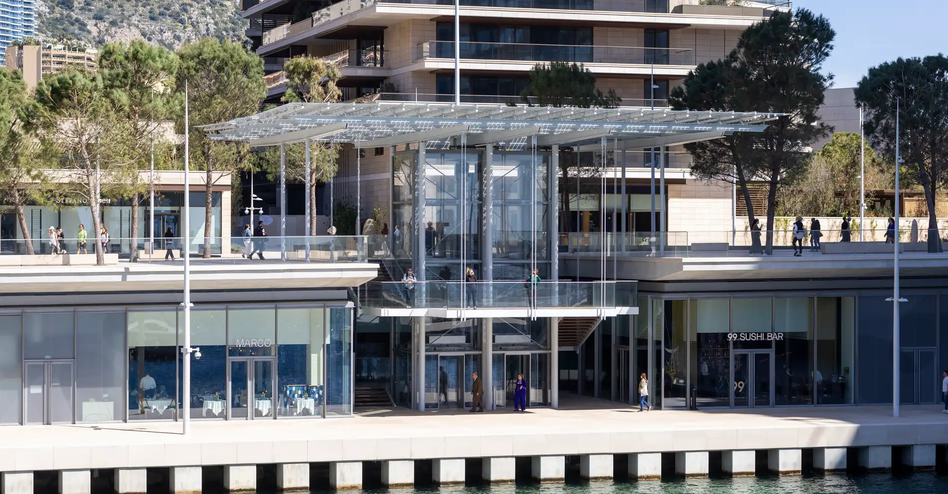 Place Princesse Gabriella dans le quartier Mareterra à Monaco
