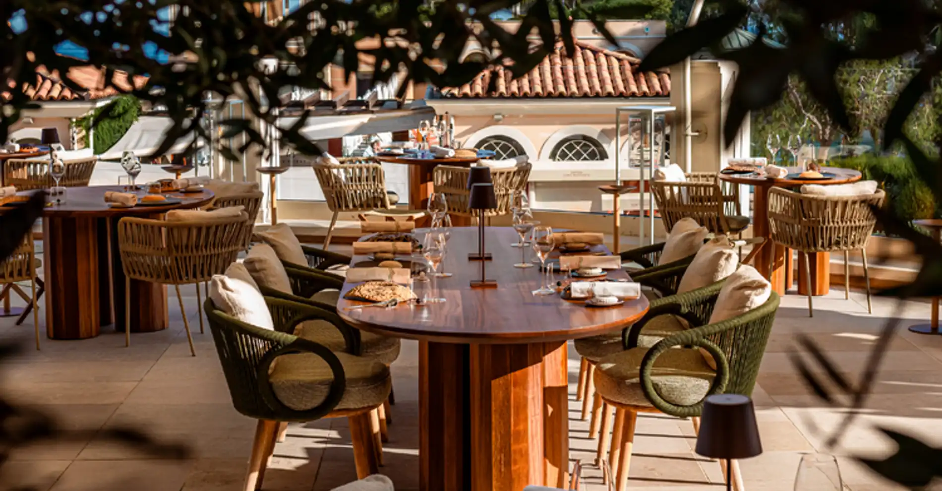 La terrasse du Blue Bay Marcel Ravin