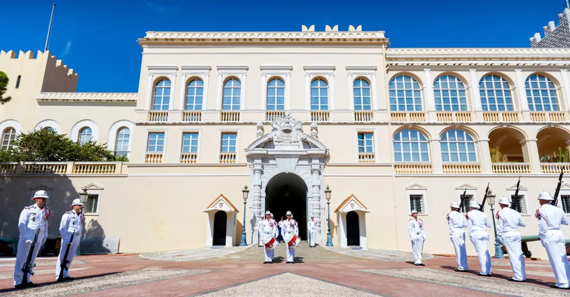 Le Palais Princier de Monaco dans le quartier de Monaco-Ville 