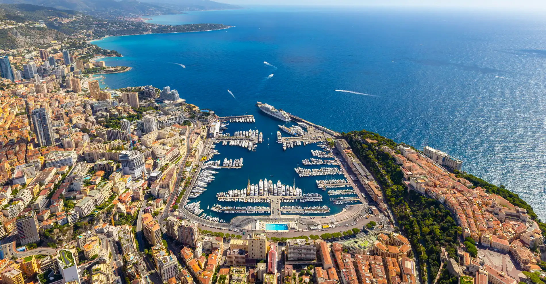 Monaco sur la côte méditerranéenne