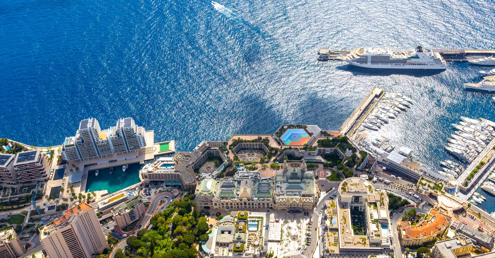 Monaco sur la côte méditerranéenne
