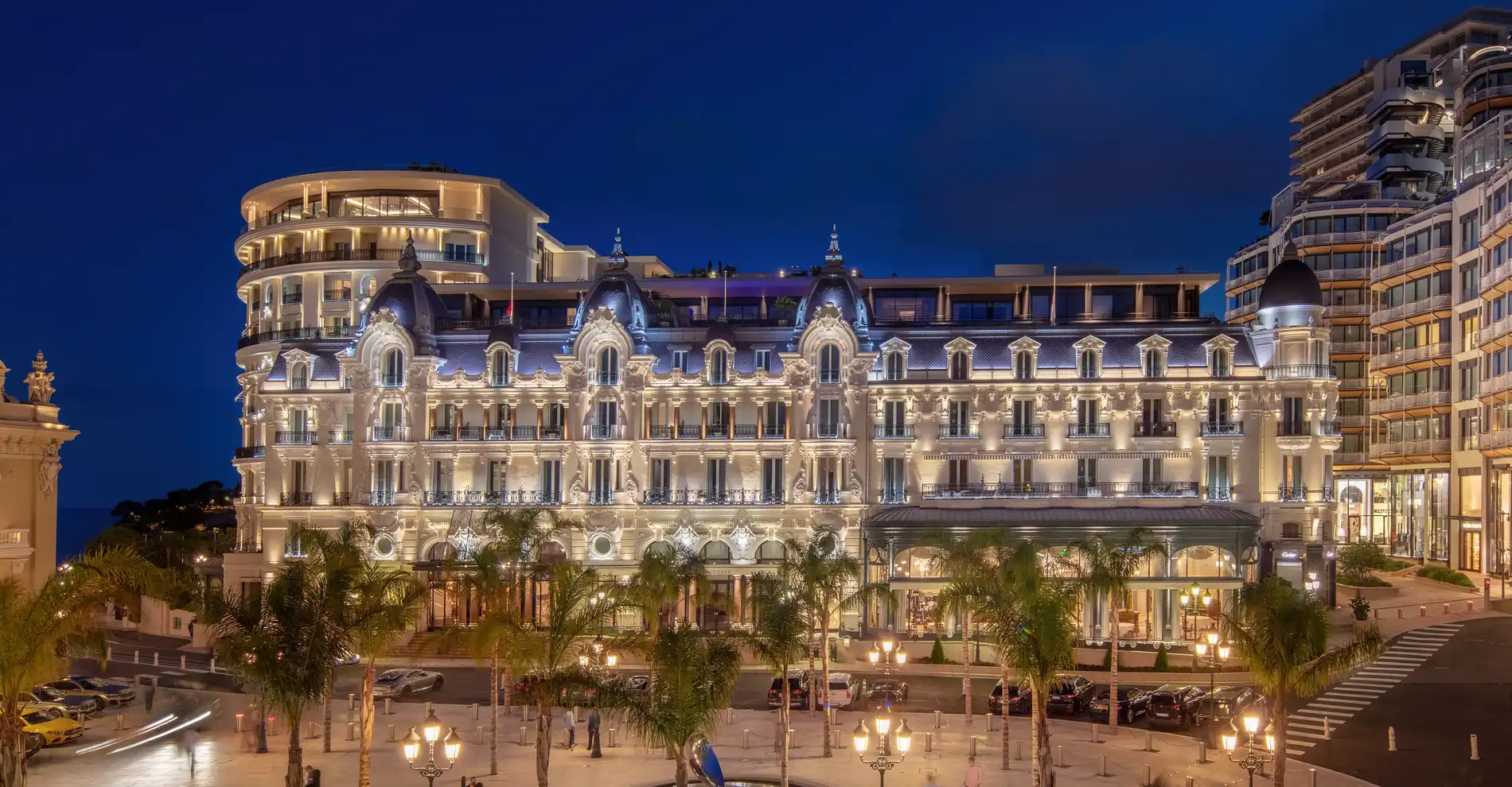 Place du Casino - Façade de nuit