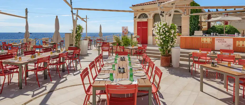 Tables Vue mer sur la terrasse de Las Brisas