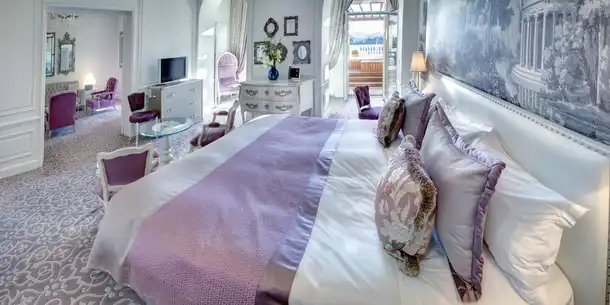 Hôtel Hermitage - Diamond Suite - vue mer avec - Chambre