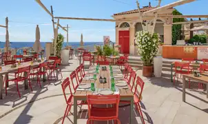 Tables Vue mer sur la terrasse de Las Brisas