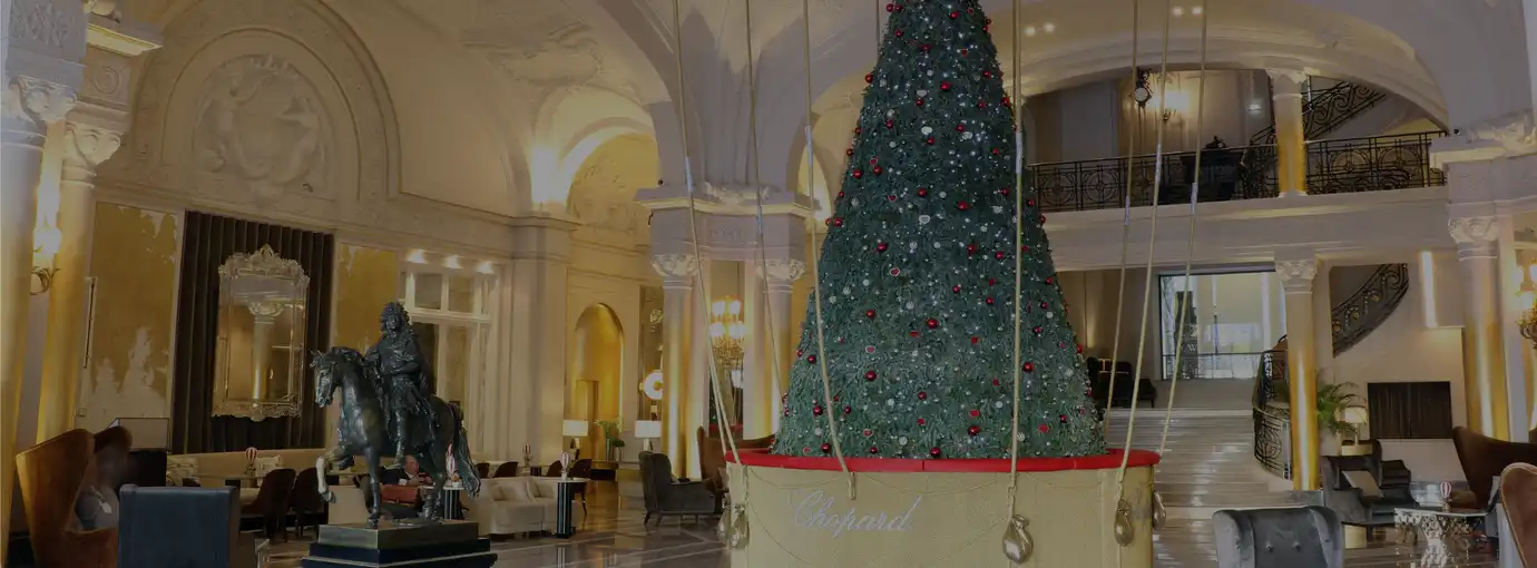 Hôtel de Paris Monte-Carlo Lobby Décorations Fêtes de fin d'année