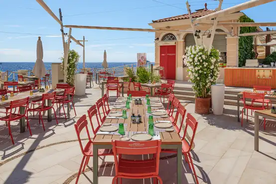 Tables Vue mer sur la terrasse de Las Brisas